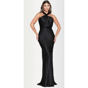 Maniju Formal Maxi Halter Dress size Small